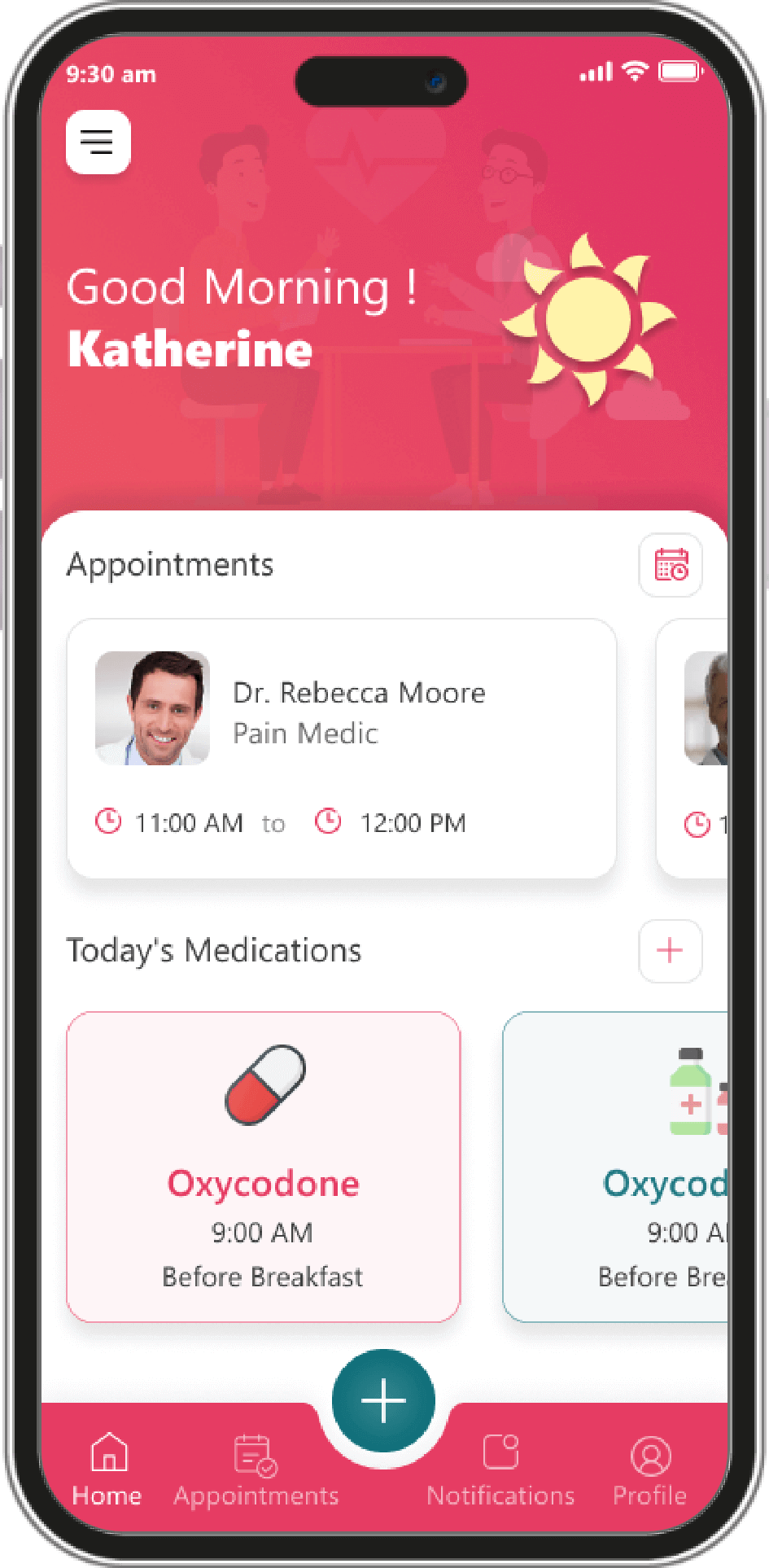 slider image showcasiing the patient app number 2